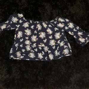 Off the shoulder Flowey shirt